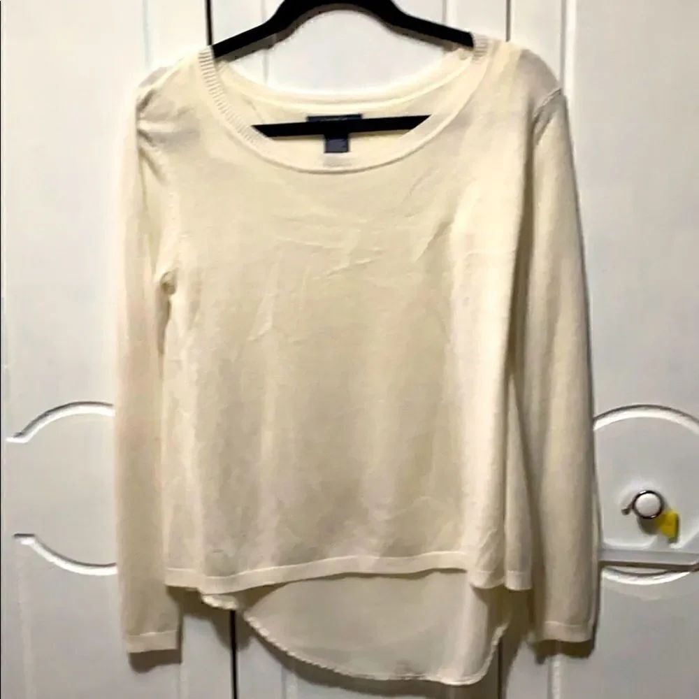 VERVE Blues Sweater 2pc Split back Cream S